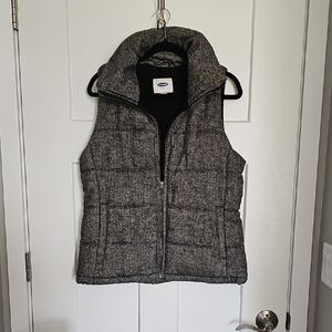 Old Navy Charcoal Quilted Vest